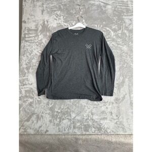 Vortex Optics Medium Long Sleeve Graphic T-Shirt Charcoal Grey Mountain Logo